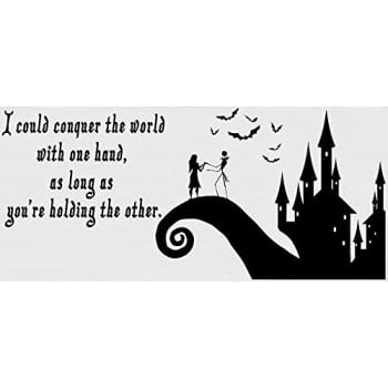 1 Nightmare before christmas car decal Jack and Sally Love window decal